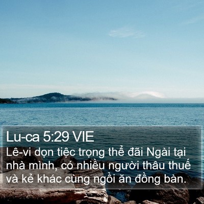 Lu-ca 5:29 VIE Bible Verse Image