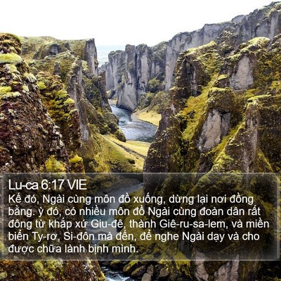 Lu-ca 6:17 VIE Bible Verse Image