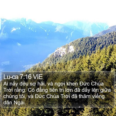 Lu-ca 7:16 VIE Bible Verse Image