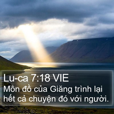 Lu-ca 7:18 VIE Bible Verse Image