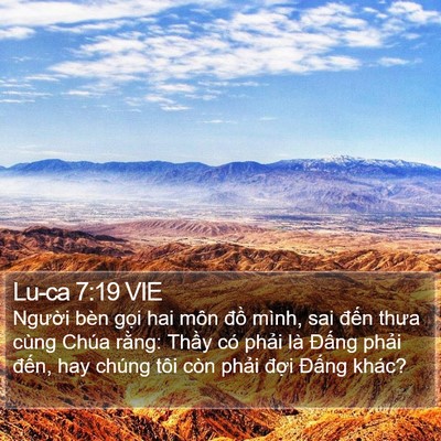 Lu-ca 7:19 VIE Bible Verse Image