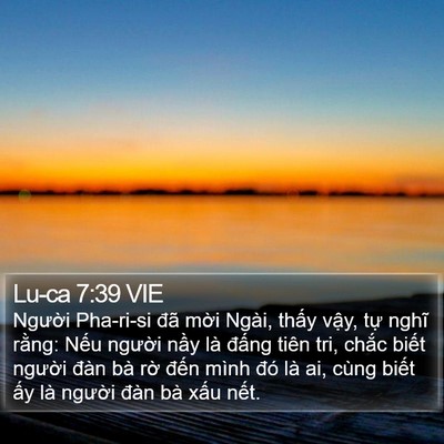 Lu-ca 7:39 VIE Bible Verse Image