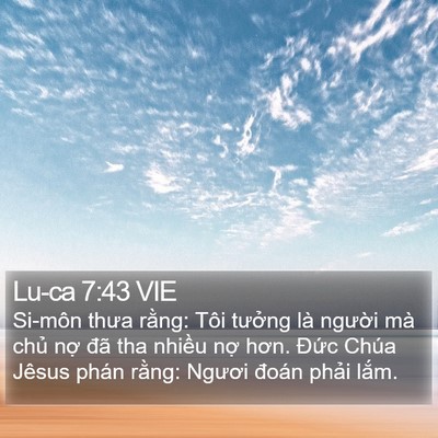 Lu-ca 7:43 VIE Bible Verse Image
