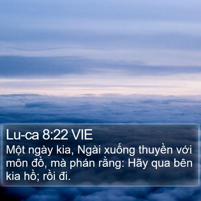 Lu-ca 8:22 VIE Bible Verse Image