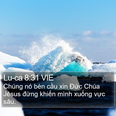 Lu-ca 8:31 VIE Bible Verse Image