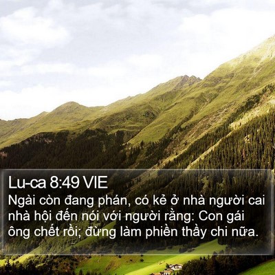 Lu-ca 8:49 VIE Bible Verse Image