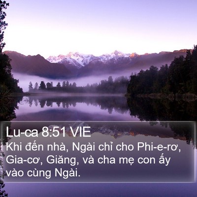 Lu-ca 8:51 VIE Bible Verse Image