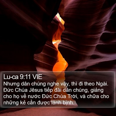 Lu-ca 9:11 VIE Bible Verse Image