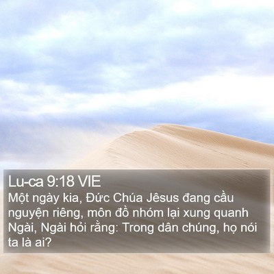 Lu-ca 9:18 VIE Bible Verse Image
