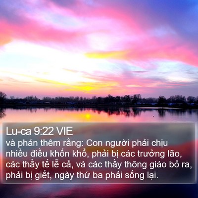 Lu-ca 9:22 VIE Bible Verse Image