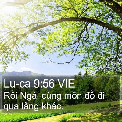 Lu-ca 9:56 VIE Bible Verse Image