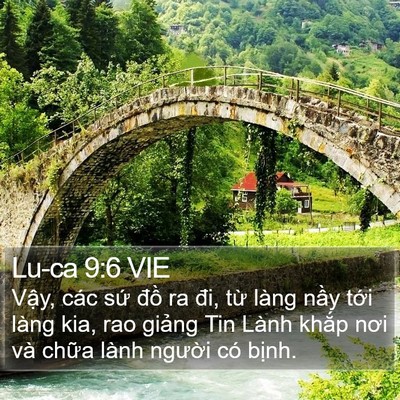Lu-ca 9:6 VIE Bible Verse Image
