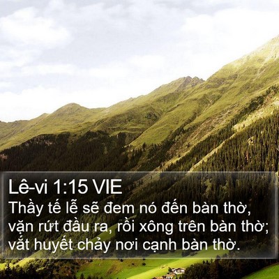 Lê-vi 1:15 VIE Bible Verse Image