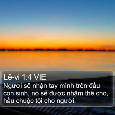 Lê-vi 1:4 VIE Bible Verse Image