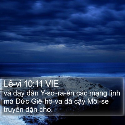 Lê-vi 10:11 VIE Bible Verse Image