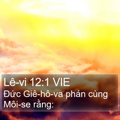 Lê-vi 12:1 VIE Bible Verse Image