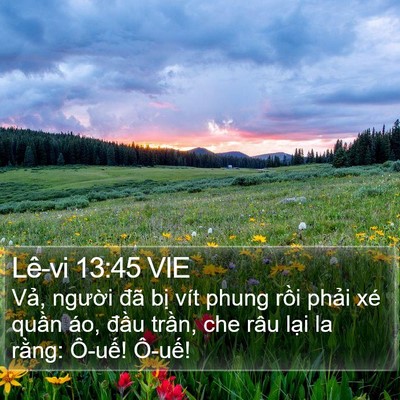 Lê-vi 13:45 VIE Bible Verse Image