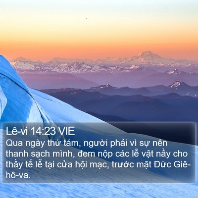 Lê-vi 14:23 VIE Bible Verse Image