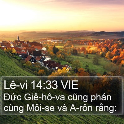 Lê-vi 14:33 VIE Bible Verse Image