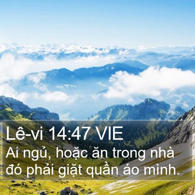 Lê-vi 14:47 VIE Bible Verse Image