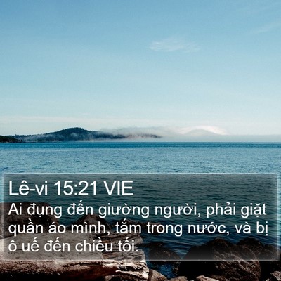Lê-vi 15:21 VIE Bible Verse Image