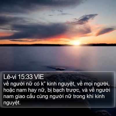 Lê-vi 15:33 VIE Bible Verse Image