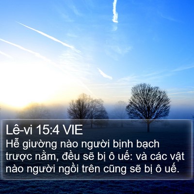 Lê-vi 15:4 VIE Bible Verse Image
