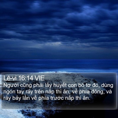 Lê-vi 16:14 VIE Bible Verse Image