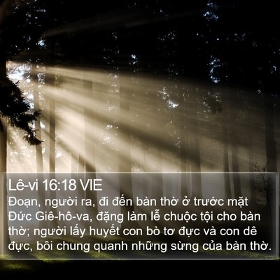 Lê-vi 16:18 VIE Bible Verse Image