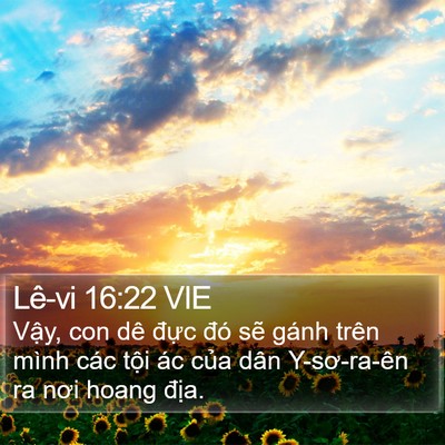 Lê-vi 16:22 VIE Bible Verse Image