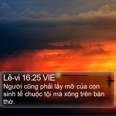 Lê-vi 16:25 VIE Bible Verse Image
