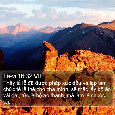 Lê-vi 16:32 VIE Bible Verse Image