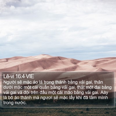 Lê-vi 16:4 VIE Bible Verse Image