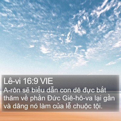 Lê-vi 16:9 VIE Bible Verse Image