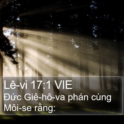 Lê-vi 17:1 VIE Bible Verse Image