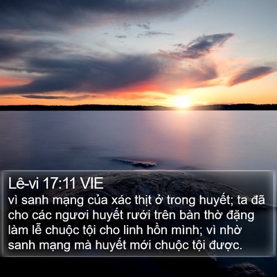 Lê-vi 17:11 VIE Bible Verse Image