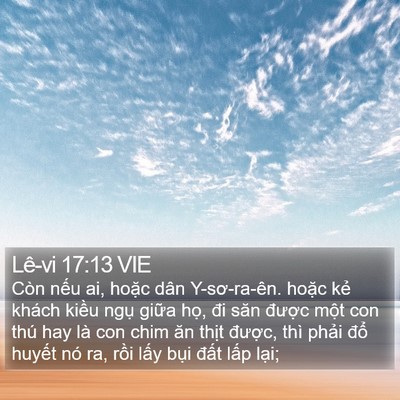 Lê-vi 17:13 VIE Bible Verse Image