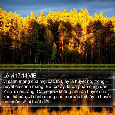 Lê-vi 17:14 VIE Bible Verse Image
