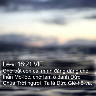 Lê-vi 18:21 VIE Bible Verse Image
