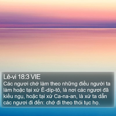 Lê-vi 18:3 VIE Bible Verse Image
