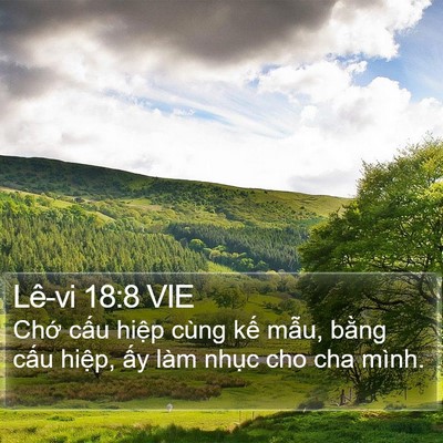 Lê-vi 18:8 VIE Bible Verse Image