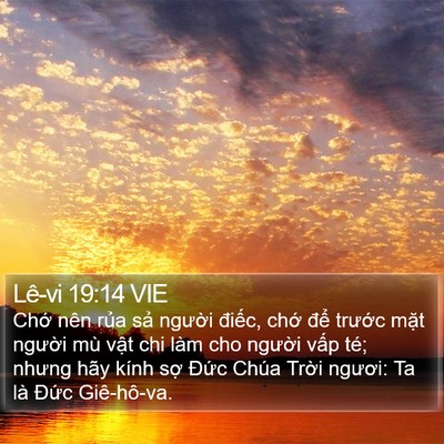 Lê-vi 19:14 VIE Bible Verse Image