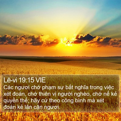 Lê-vi 19:15 VIE Bible Verse Image
