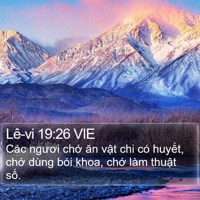 Lê-vi 19:26 VIE Bible Verse Image