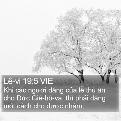 Lê-vi 19:5 VIE Bible Verse Image