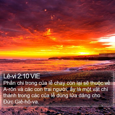 Lê-vi 2:10 VIE Bible Verse Image