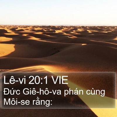 Lê-vi 20:1 VIE Bible Verse Image