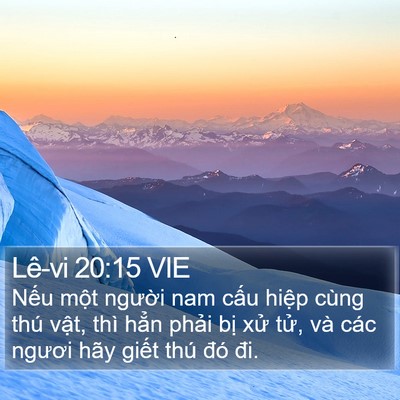 Lê-vi 20:15 VIE Bible Verse Image