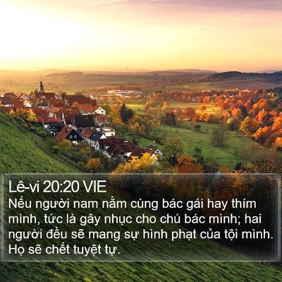 Lê-vi 20:20 VIE Bible Verse Image
