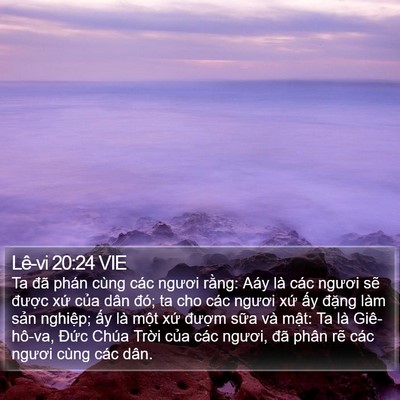 Lê-vi 20:24 VIE Bible Verse Image